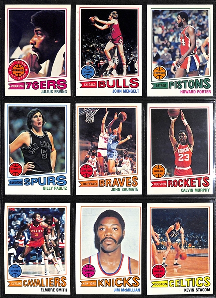 1977-78 Topps Basketball Complete Set of 132 Cards w. Abdul-Jabbar