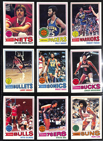 1977-78 Topps Basketball Complete Set of 132 Cards w. Abdul-Jabbar