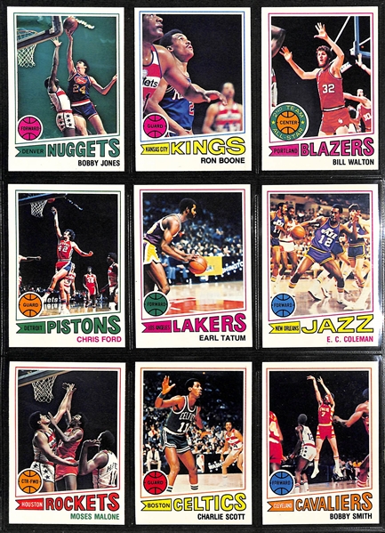 1977-78 Topps Basketball Complete Set of 132 Cards w. Abdul-Jabbar