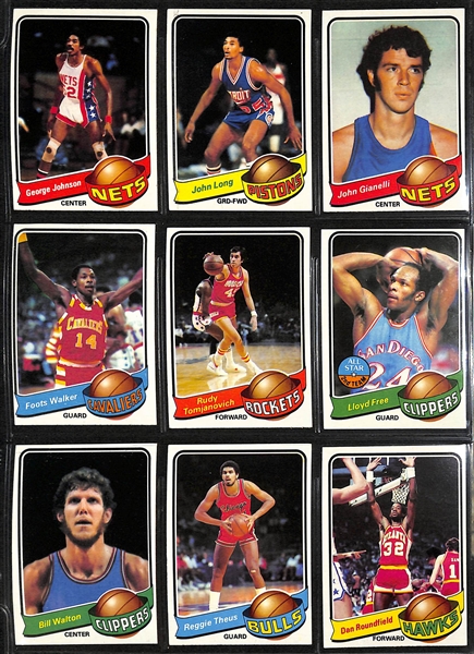 1979-80 Topps Basketball Complete Set of 132 Cards w. Kareem Abdul-Jabaar