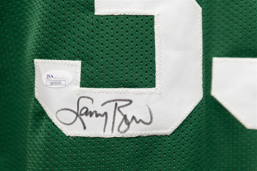 Larry Bird Signed Larry Legend Boston Celtics Style Jersey (JSA COA)