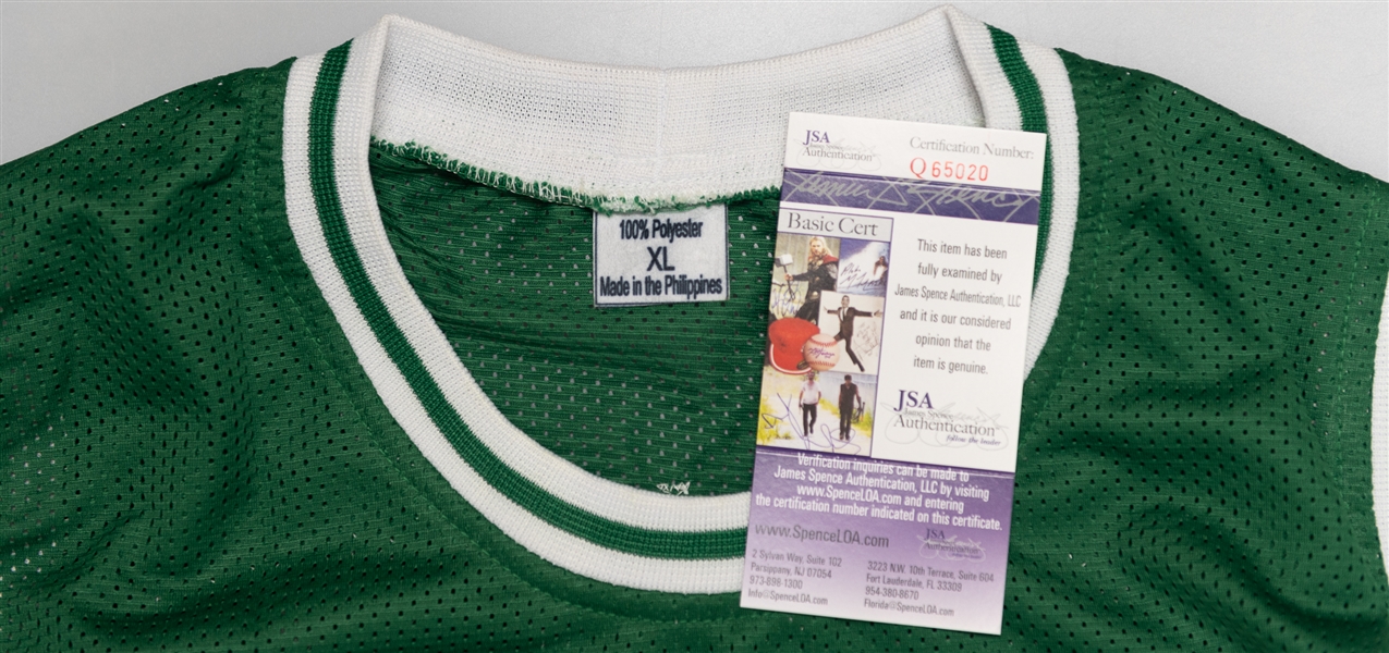 Larry Bird Signed Larry Legend Boston Celtics Style Jersey (JSA COA)