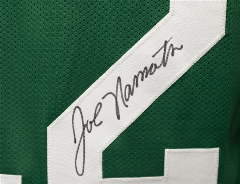 Joe Namath Signed New York Jets Stat Jersey (Steiner COA)