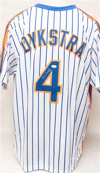 Lenny Dykstra & Darryl Strawberry Signed NY Mets Jerseys (Both JSA COA Stickers)