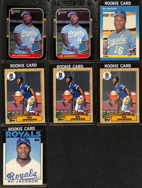 Lot of (63) Baseball Rookie Cards from 1980-1989 w. (3) 1982 Donruss Cal Ripken Jr Rookie Cards