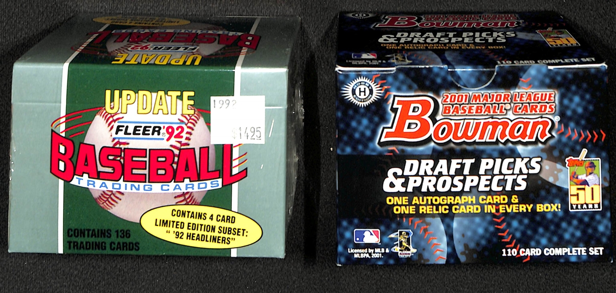 Lot of (10) Traded, Rookie & Update Baseball Sets by Topps/Fleer/Bowman w. (2) 2000 Topps Traded & Rookies Sets