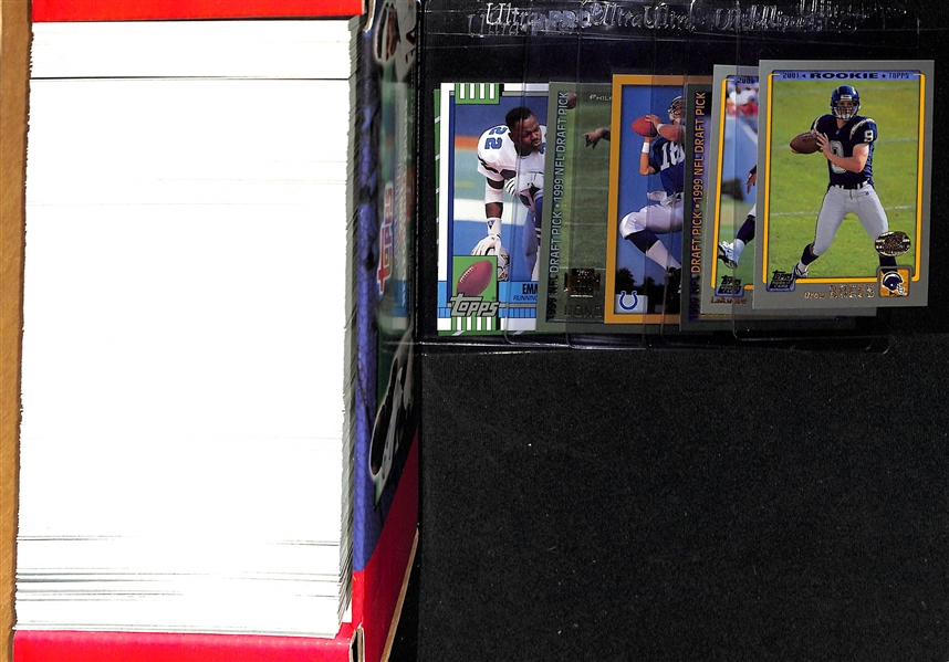 2001 Topps Football Complete Set Including 5 Topps Future Archives Reprint Cards and Featuring Drew Brees and LaDanian Tomlinson RCs