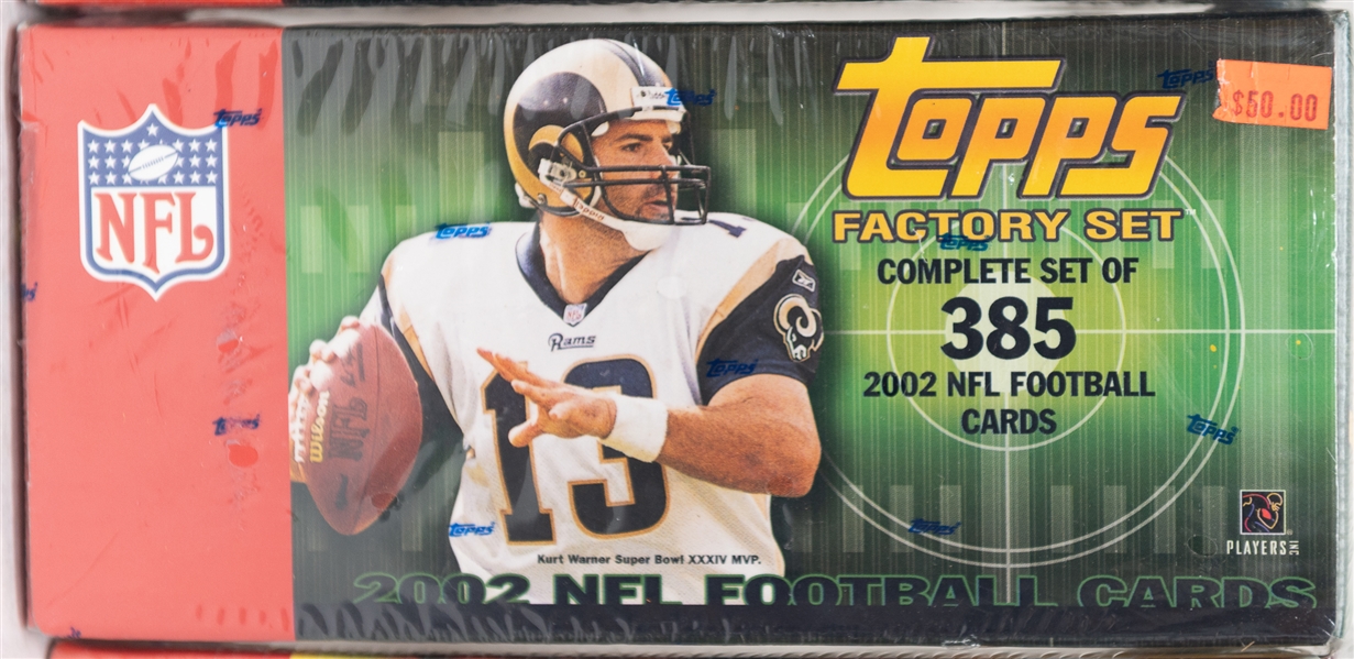 2002, 2003 & 2004 Topps Football Sealed Complete Sets