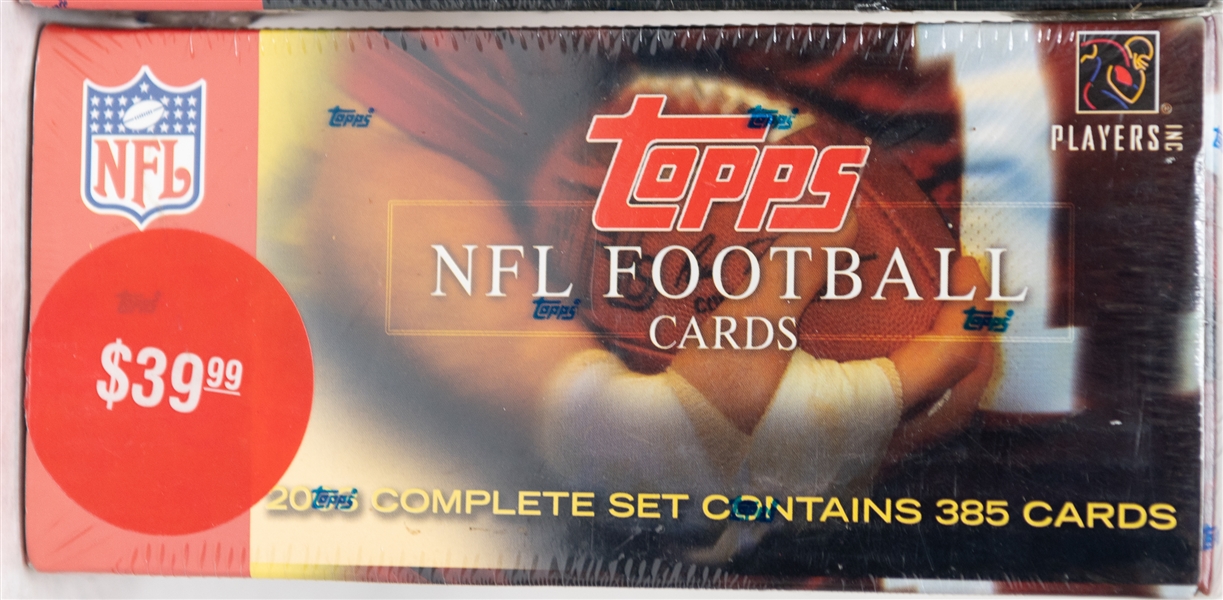 2002, 2003 & 2004 Topps Football Sealed Complete Sets