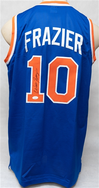 Lot of (3) Autographed HOF Autographed Jerseys w. Walt Frazier, Rick Barry, and Elvin Hayes (JSA, Beckett, and TriStar Certs)