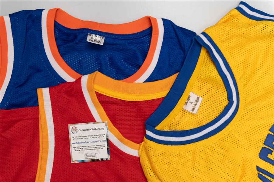 Lot of (3) Autographed HOF Autographed Jerseys w. Walt Frazier, Rick Barry, and Elvin Hayes (JSA, Beckett, and TriStar Certs)