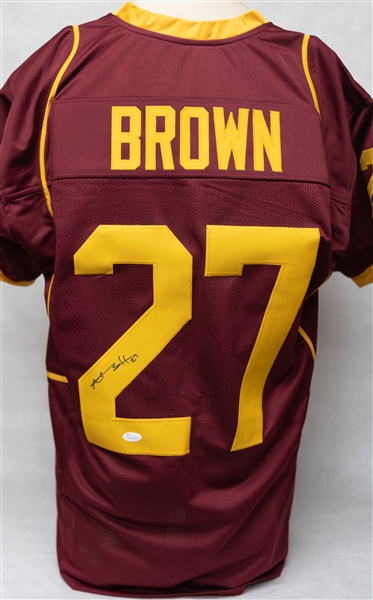 Lot of (3) Autographed College Football Jerseys w. Michael Vick, Antonio Brown and Johnny Manziel (JSA & Beckett Certs)