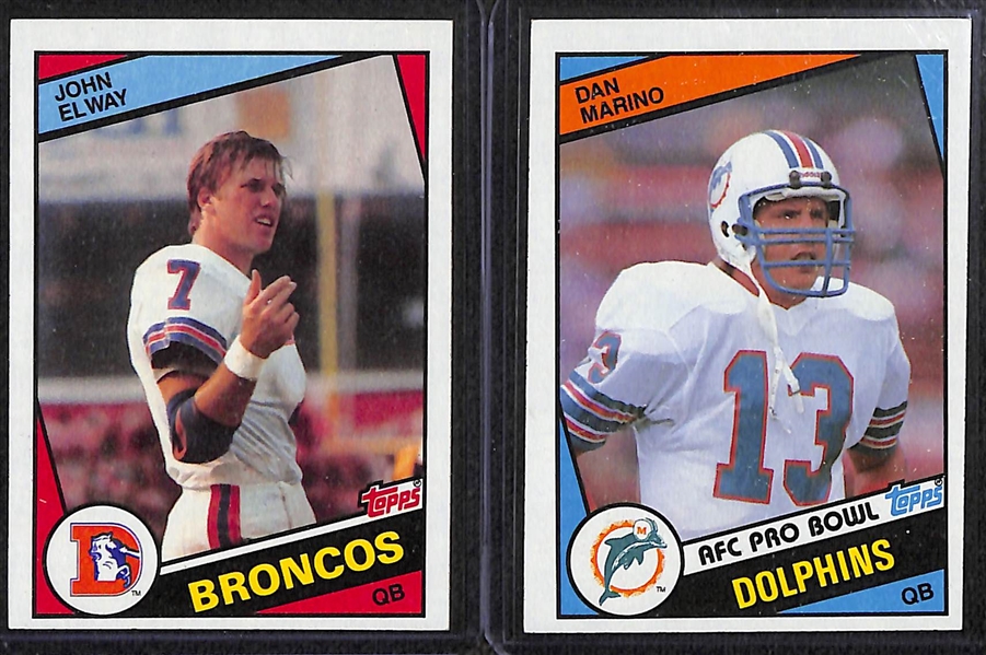 1984 Topps Football Complete Set w. Dan Marino and John Elway Rookies!