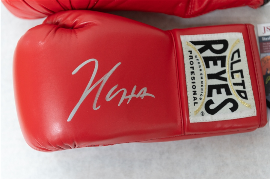 (3) Signed Boxing Gloves - Hurricane Carter (JSA), Ray  Boom Boom Mancini (JSA), Julio Cesar Chavez Sr. (JSA)