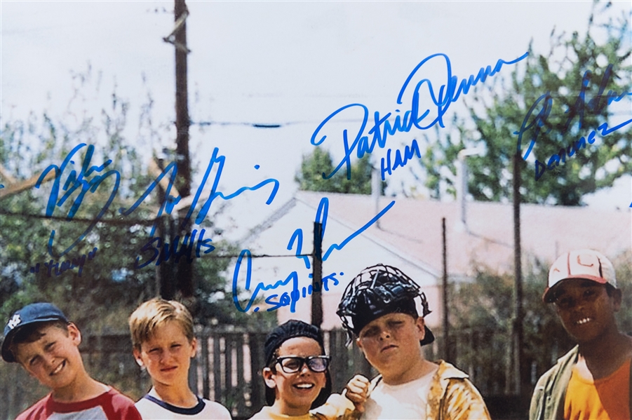 Sandlot Movie Signed 16x20 Photo Signed by (8) Actors (JSA Sticker)