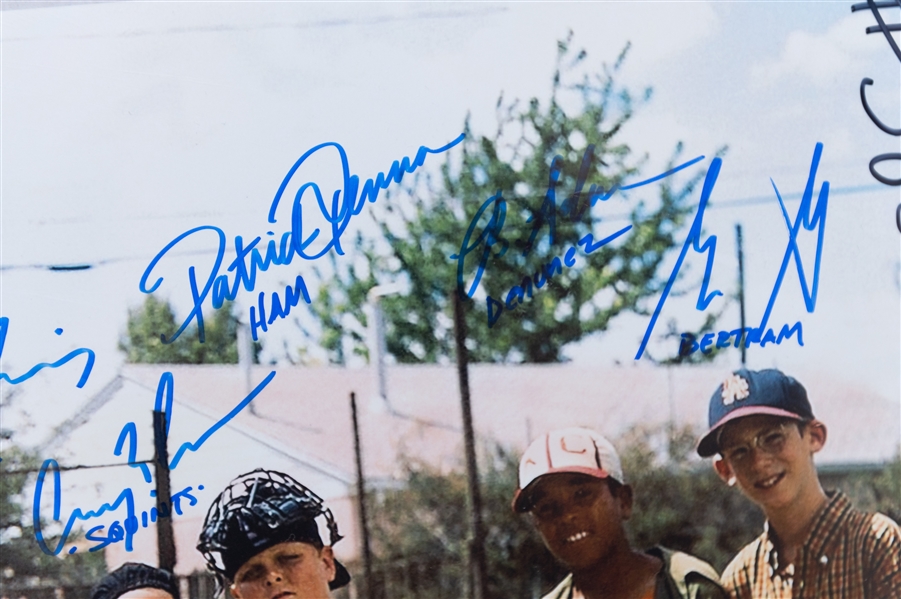 Sandlot Movie Signed 16x20 Photo Signed by (8) Actors (JSA Sticker)