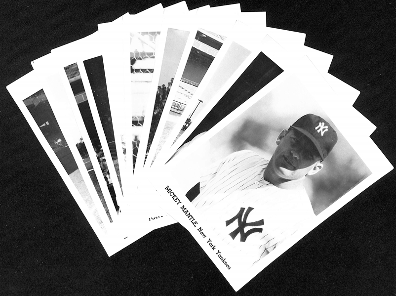 1962-1965 New York Yankees Jay Publishing Photo Pack (12 Photos) w. Mantle, Maris, Berra, Ford, +