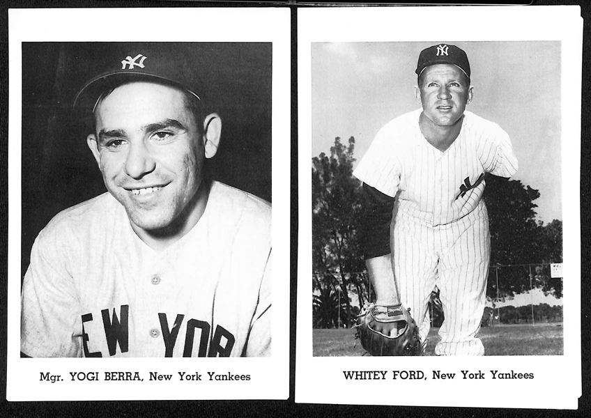 1962-1965 New York Yankees Jay Publishing Photo Pack (12 Photos) w. Mantle, Maris, Berra, Ford, +