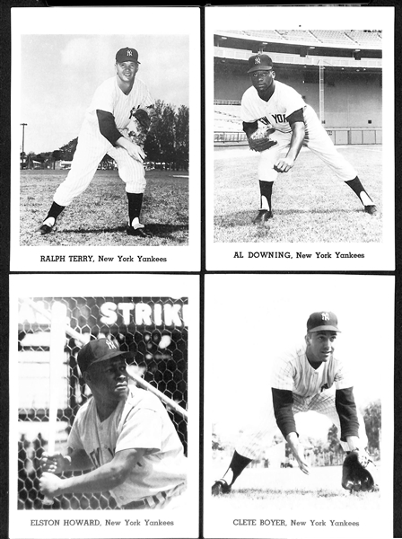 1962-1965 New York Yankees Jay Publishing Photo Pack (12 Photos) w. Mantle, Maris, Berra, Ford, +