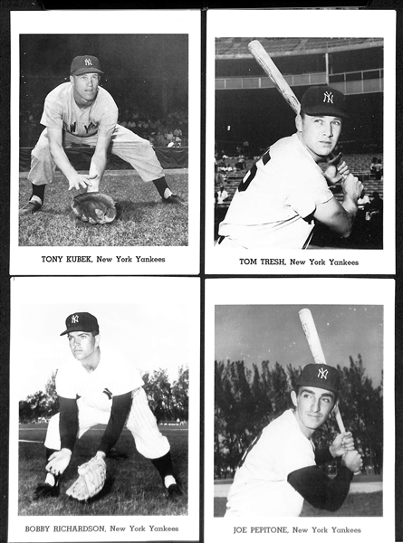 1962-1965 New York Yankees Jay Publishing Photo Pack (12 Photos) w. Mantle, Maris, Berra, Ford, +