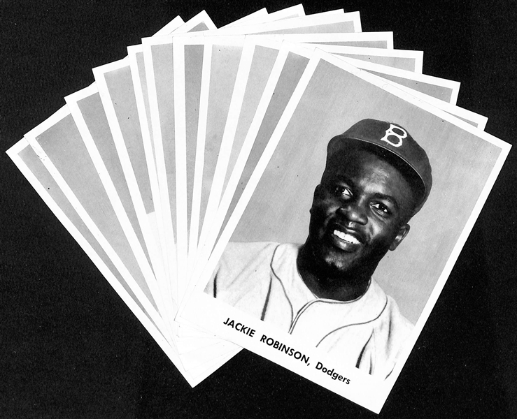 1955-1957 Brooklyn Dodgers Picture Photo Pack (12 Players) w. Jackie Robinson, Campanella, Reese, Snider, Hodges, +