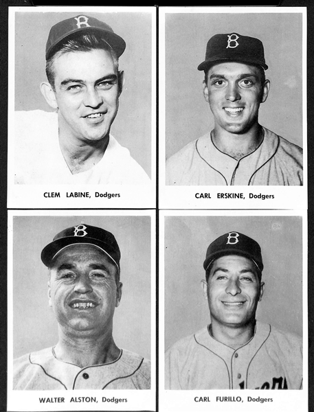 1955-1957 Brooklyn Dodgers Picture Photo Pack (12 Players) w. Jackie Robinson, Campanella, Reese, Snider, Hodges, +