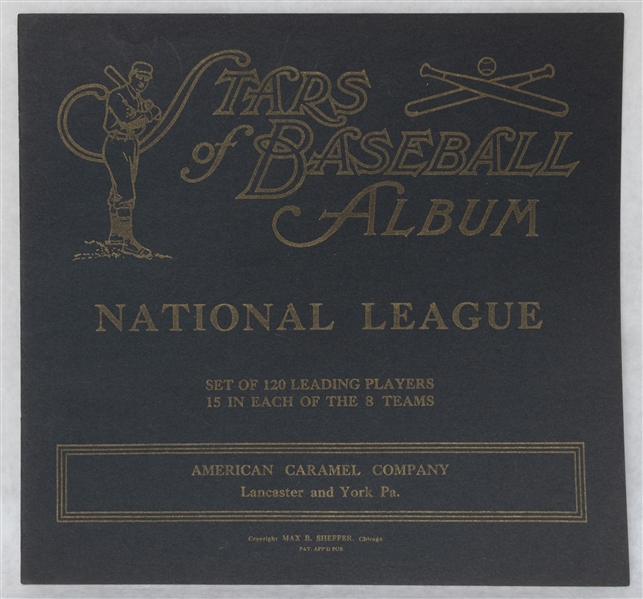 1922 American Caramel Co Stars of Baseball Album - National League (No Cards Included)