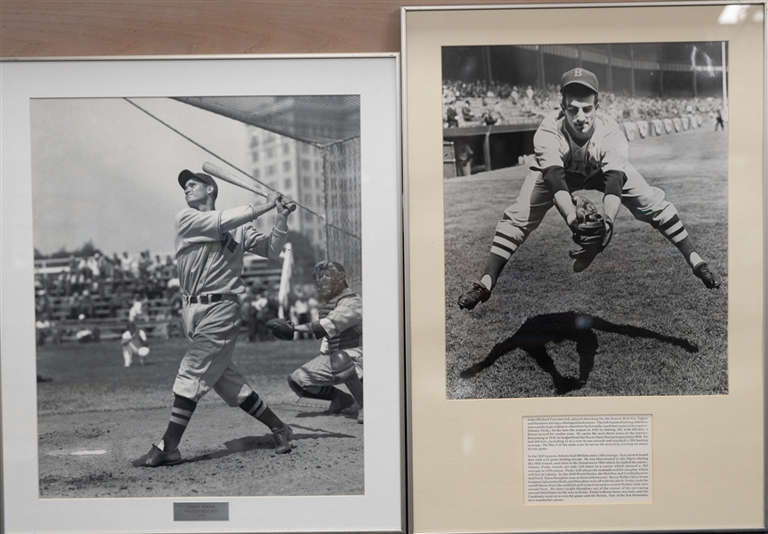 The Smithsonian Baseball Americana Professionally Framed Pictures Exhibition - No Shipping Available for this Lot