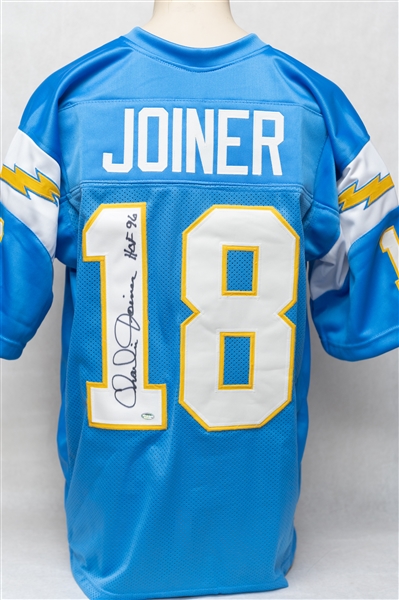 Lot of (3) San Diego Chargers Autographed Jerseys w. Tomlinson, Joiner, and Winslow (JSA & Schwartz Certs)