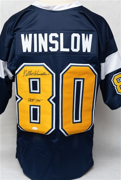 Lot of (3) San Diego Chargers Autographed Jerseys w. Tomlinson, Joiner, and Winslow (JSA & Schwartz Certs)