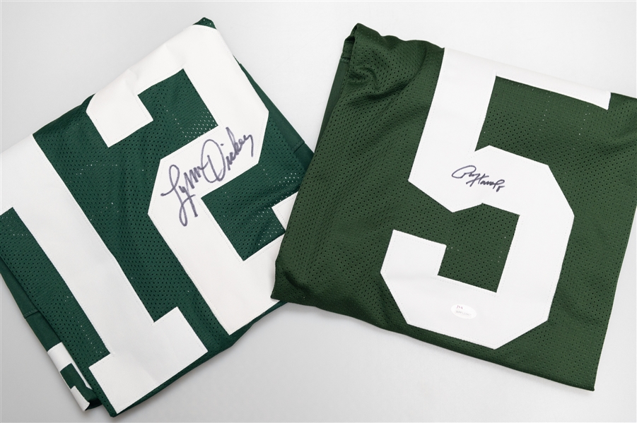 Paul Hornung and Lynn Dickey Autographed Green Bay Packers Jerseys (PSA & JSA Certs)