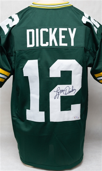 Paul Hornung and Lynn Dickey Autographed Green Bay Packers Jerseys (PSA & JSA Certs)