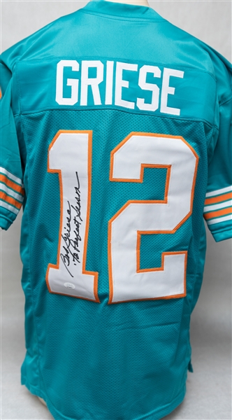 Bob Griese and Larry Little Autographed Miami Dolphins Jerseys (Beckett & JSA Certs)