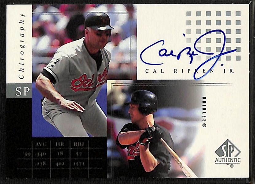 Baseball Card Lot - Cal Ripken Jr. & Andruw Jones Autographs, Mark Teixieira 1/1 Card!