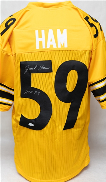 Lot of (2) Pittsburgh Steelers Autographed Jerseys w. Jack Ham and Tommy Maddox (JSA Certs)