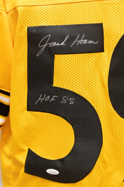 Lot of (2) Pittsburgh Steelers Autographed Jerseys w. Jack Ham and Tommy Maddox (JSA Certs)