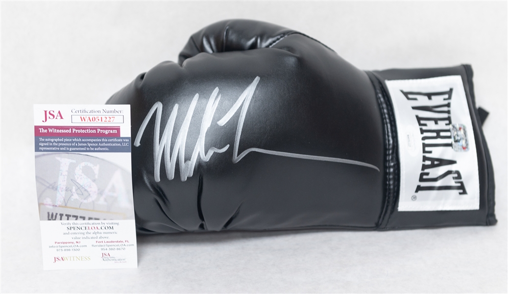 Mike Tyson Signed Everlast Boxing Glove  (JSA COA)