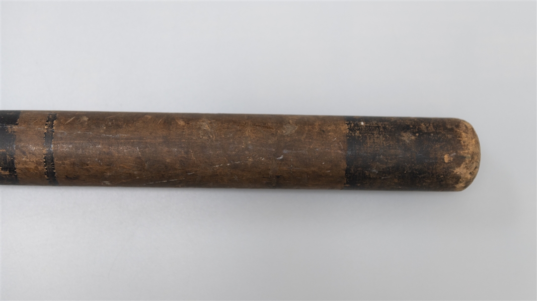 Vintage Ring Baseball Bat w. Mushroom Handle Circa Late 1800s to Early 1900s