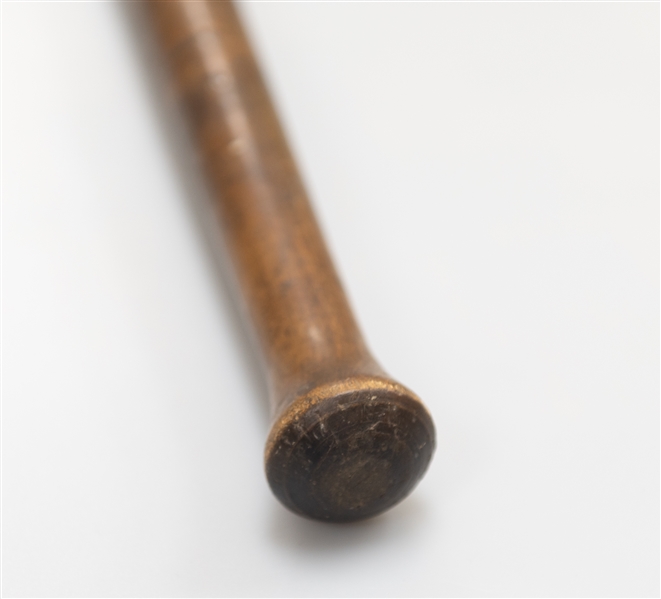 Vintage Ring Baseball Bat w. Mushroom Handle Circa Late 1800s to Early 1900s