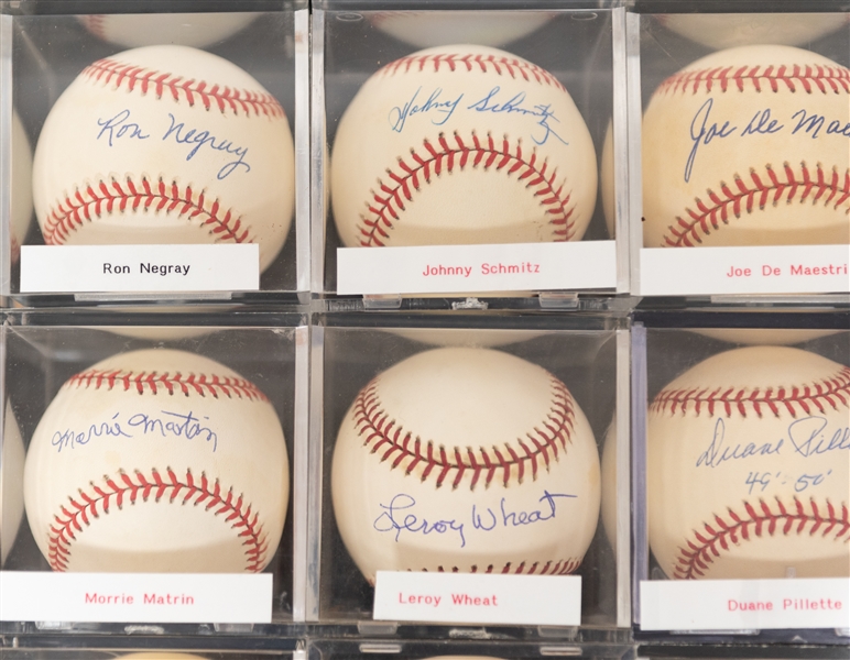 Lot of (12) Vintage Single Signed Baseballs w. Eddie Murray, Hillis Layne - JSA Auction Letter