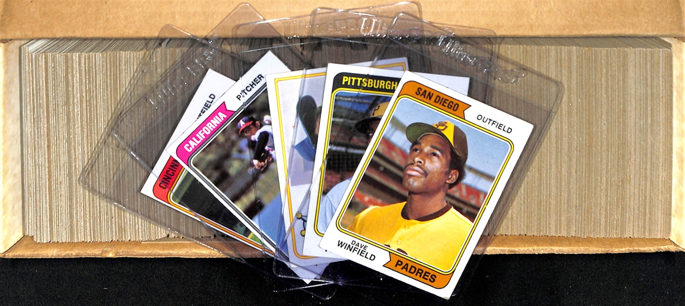1974 Topps Baseball Complete Set w. Winfield & Parker Rookie Cards
