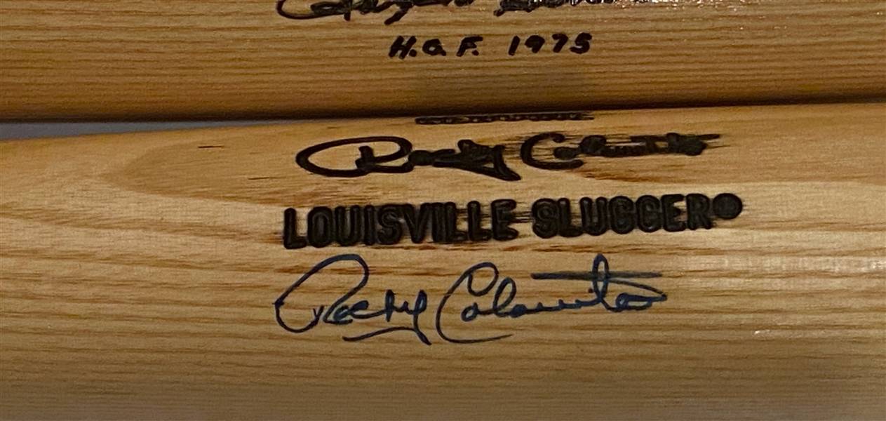 Lot of (3) Signed Baseball Bats - Stan Musial, Ralph Kiner, Rocky Colavito (JSA Auction LOA)