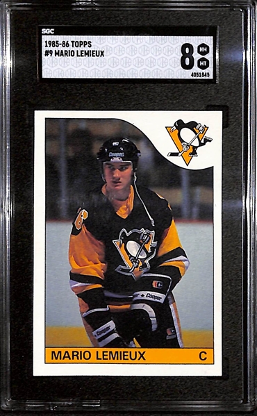 1985-86 Topps Mario Lemieux #9 SGC 8