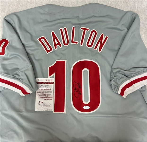 Darren Daulton Signed Phillies-Style Jersey - JSA - 100% of Bid Donated to the Darren Daulton Foundation