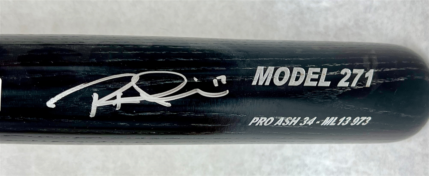 Rhys Hoskins Single Signed Major League Pro Ash Bat - JSA - 100% of Bid Donated to the Darren Daulton Foundation