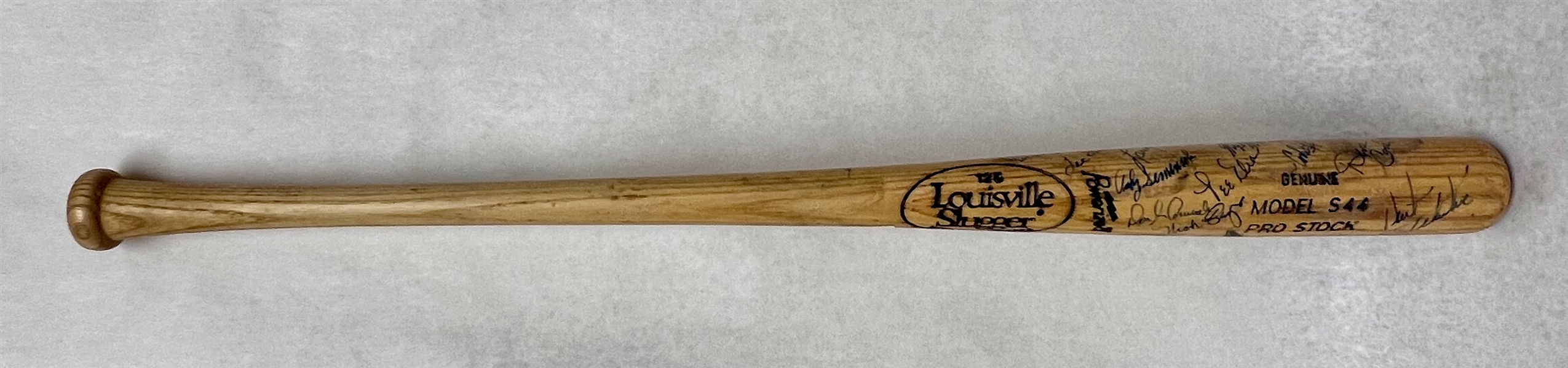 1950s-1970s Multi-Signed Phillies Louisville Slugger Pro Bat w. Johnny Callison & Larry Bowa - 100% of Bid Donated to the Darren Daulton Foundation