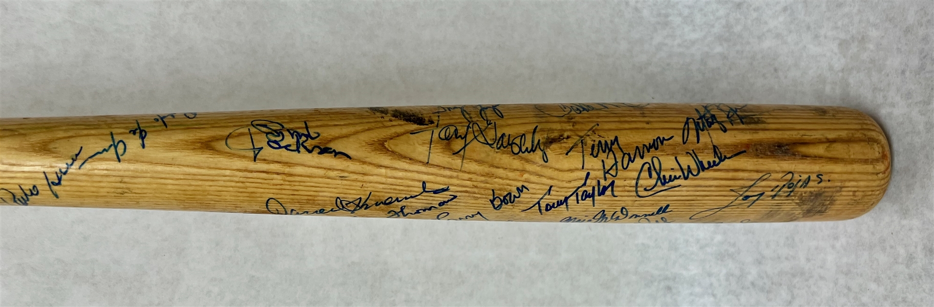 1950s-1970s Multi-Signed Phillies Louisville Slugger Pro Bat w. Johnny Callison & Larry Bowa - 100% of Bid Donated to the Darren Daulton Foundation