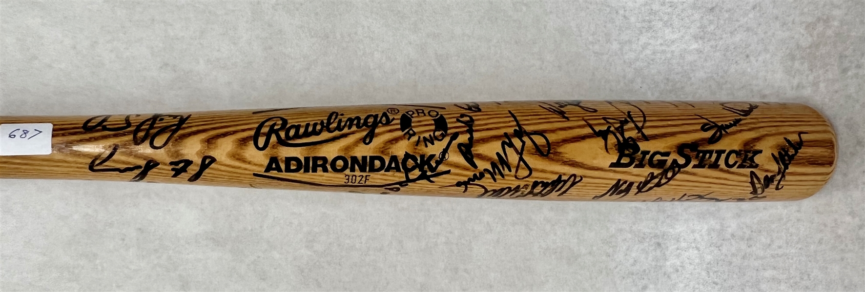 1980s-1990s Multi-Signed Phillies Players Rawlings Pro Bat w. John Kruk & Dale Murphy - 100% of Bid Donated to the Darren Daulton Foundation