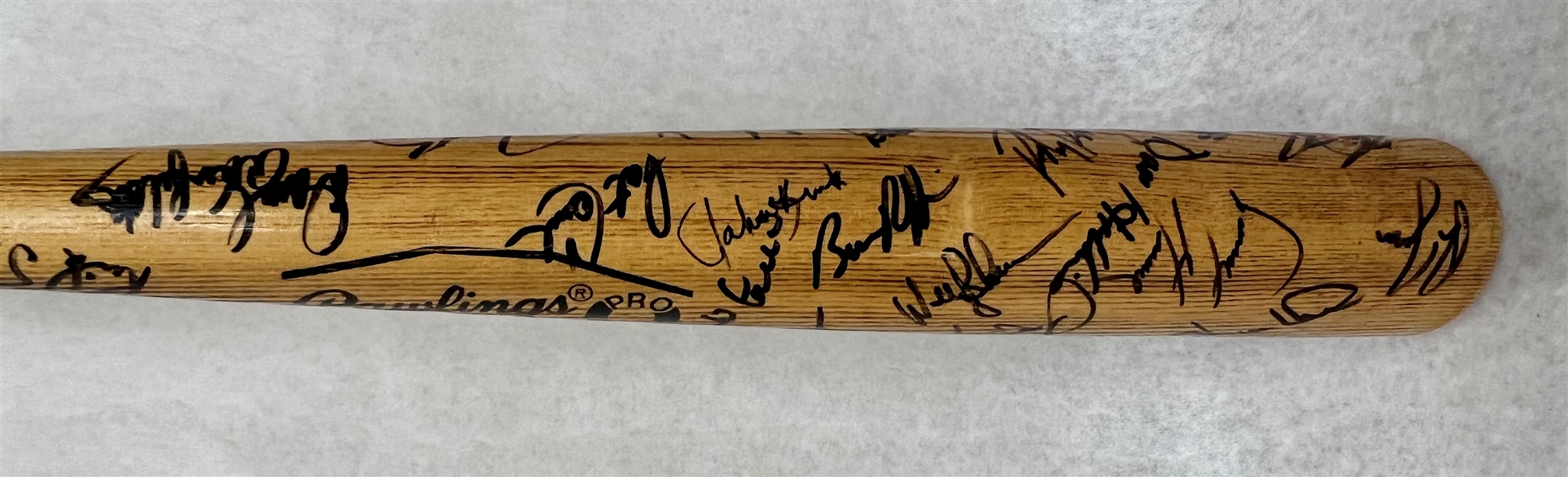 1980s-1990s Multi-Signed Phillies Players Rawlings Pro Bat w. John Kruk & Dale Murphy - 100% of Bid Donated to the Darren Daulton Foundation