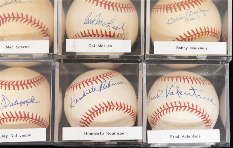 Lot of (12) Vintage Single Signed Baseballs w. Roy Smalley, Clay Dalrymple, & Dick Hall - JSA Auction Letter